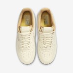 Nike Air Force 1 Low "NAI-KE" FN0369-101 - Cream and Natural Leather Woven Sneaker