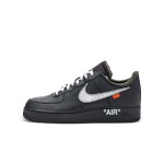 Nike Air Force 1 Low OFF-WHITE "MoMA" AV5210-001 - Black Sneakers with Metallic Swoosh