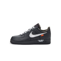 Nike Air Force 1 Low OFF-WHITE "MoMA" AV5210-001 | Exclusive Black Sneakers with Metallic Swoosh