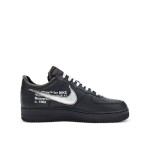 Nike Air Force 1 Low OFF-WHITE "MoMA" AV5210-001 - Black Sneakers with Metallic Swoosh