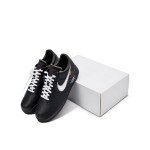 Nike Air Force 1 Low OFF-WHITE "MoMA" AV5210-001 - Black Sneakers with Metallic Swoosh