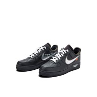 Nike Air Force 1 Low OFF-WHITE "MoMA" AV5210-001 | Exclusive Black Sneakers with Metallic Swoosh