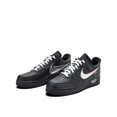 Nike Air Force 1 Low OFF-WHITE "MoMA" AV5210-001 | Exclusive Black Sneakers with Metallic Swoosh