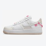 Nike Air Force 1 Low "Pink Bling" DX6061-111 - White Leather with Pink Chain and Accents