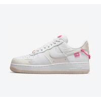 Nike Air Force 1 Low "Pink Bling" DX6061-111 - Fresh White with Pink Highlights | Minimalist Design Meets Style