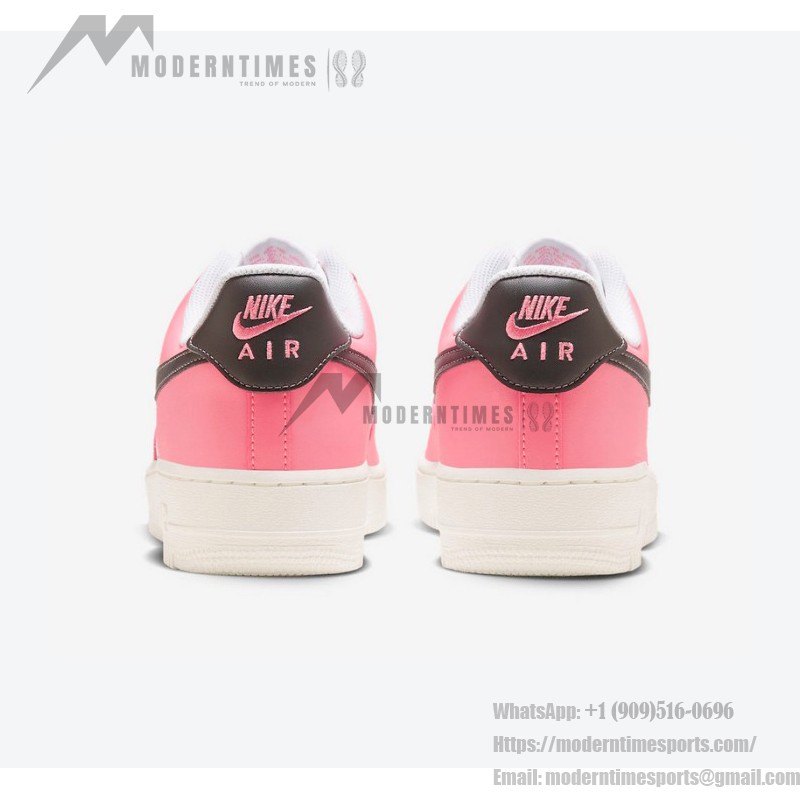 Nike Air Force 1 Low "Pink Foam" FQ6850-621 - Pink Leather with Black Swoosh