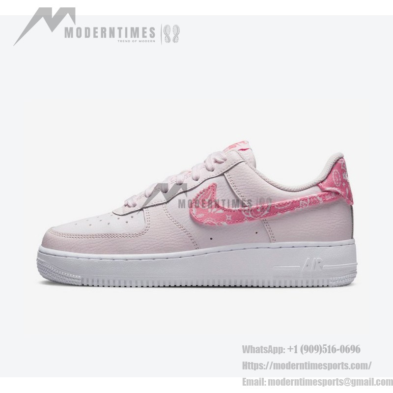 Nike Air Force 1 Low "Pink Paisley" FD1448-664 - Soft Pink Leather with Paisley Swoosh