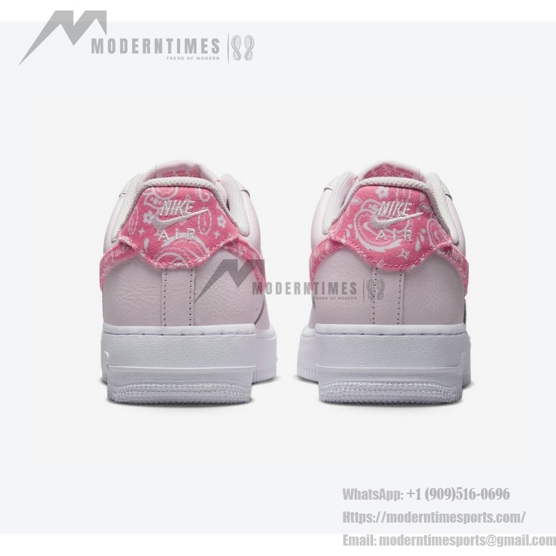 Nike Air Force 1 Low "Pink Paisley" FD1448-664 - Soft Pink Leather with Paisley Swoosh