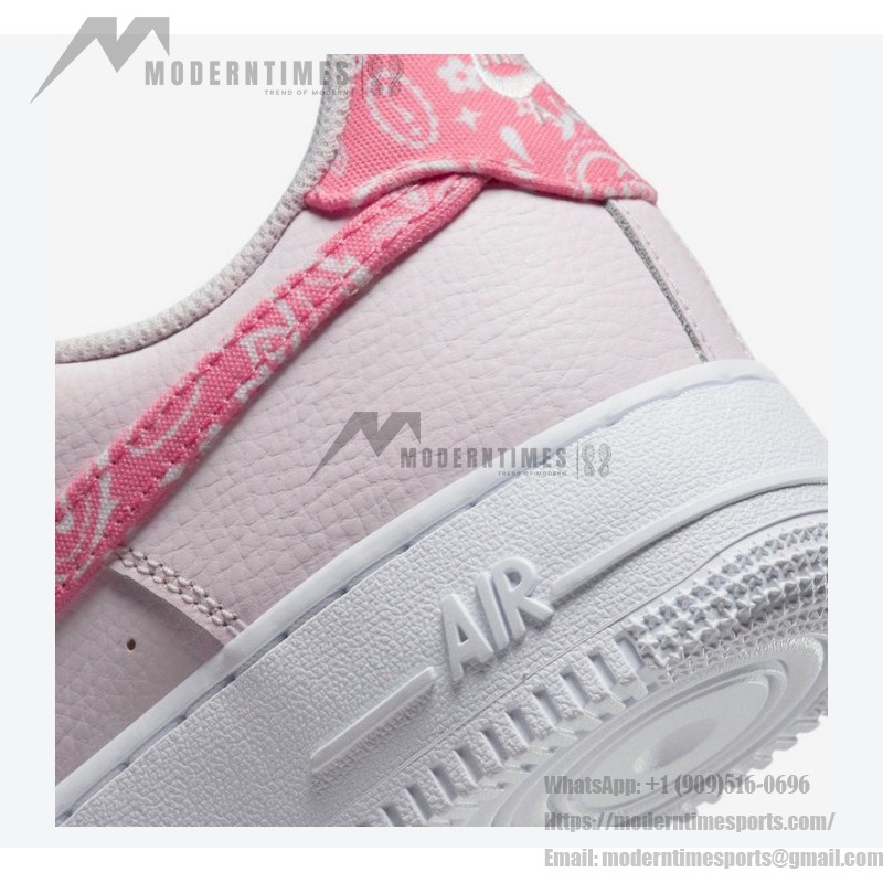 Nike Air Force 1 Low "Pink Paisley" FD1448-664 - Soft Pink Leather with Paisley Swoosh