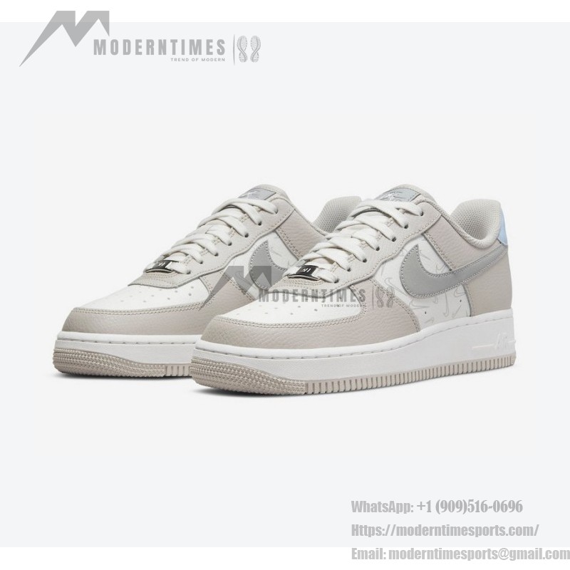 Nike Air Force 1 Low "Reflective Swooshes" DR7857-101 - Off-White Leather with Reflective Swooshes