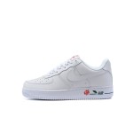 Nike Air Force 1 Low "Rose" CU6312-100 - White Leather with Rose Embroidery