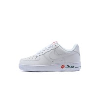 Nike Air Force 1 Low "Rose" CU6312-100 - Minimalist White with Rose Embroidery | A Perfect Blend of Classic and Elegance