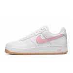 Nike Air Force 1 Low "Since 82" DM0576-101 - White Leather with Pink Swoosh and Gum Outsole