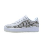 Nike Air Force 1 Low "Skeleton" BQ7541-100 - White Leather with Anatomical Bone Graphic and Glow-in-the-Dark Sole