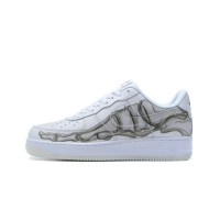 Nike Air Force 1 Low "Skeleton" BQ7541-100 - White Leather with Anatomical Bone Design | A Unique Blend of Art and Classic Style