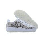 Nike Air Force 1 Low "Skeleton" BQ7541-100 - White Leather with Anatomical Bone Graphic and Glow-in-the-Dark Sole