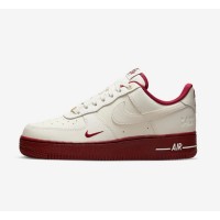 Nike Air Force 1 Low "Team Red" DQ7582-100 - Timeless White Sneakers with Burgundy Accents & Classic Style