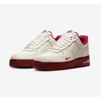 Nike Air Force 1 Low "Team Red" DQ7582-100 - Timeless White Sneakers with Burgundy Accents & Classic Style