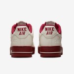 Nike Air Force 1 Low "Team Red" DQ7582-100 - White Sneakers with Burgundy Accents