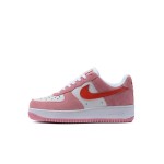 Nike Air Force 1 Low "Valentine’s Day" DD3384-600 - Pink Sneakers with Red Swoosh & Heart Details