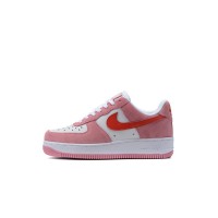 Nike Air Force 1 Low "Valentine’s Day" DD3384-600 - Romantic Pink Sneakers with Red Swoosh & Heart Details