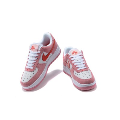 Nike Air Force 1 Low "Valentine’s Day" DD3384-600 - Romantic Pink Sneakers with Red Swoosh & Heart Details