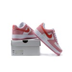 Nike Air Force 1 Low "Valentine’s Day" DD3384-600 - Pink Sneakers with Red Swoosh & Heart Details