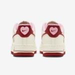 Nike Air Force 1 Low "Valentine’s Day" FD4616-161 - Cream and Red Sneakers with Heart Cherry Embroidery