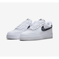 Nike Air Force 1 Low WMNS 'Black Paisley' DH4406-101 - Elegant White Sneakers with Black Paisley Accents for Classic Streetwear Style