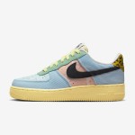 Nike Air Force 1 Low WMNS "Celestine Blue" FJ4591-441 - Patchwork Sneakers with Leopard Print and Floral Accents