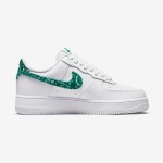 Nike Air Force 1 Low WMNS "Green Paisley" DH4406-102 - White Sneakers with Green Paisley Details