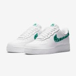 Nike Air Force 1 Low WMNS "Green Paisley" DH4406-102 - White Sneakers with Green Paisley Details