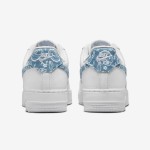 Nike Air Force 1 Low WMNS "Blue Paisley" sneakers in white with blue paisley accents