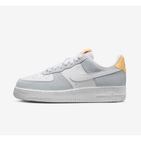 Nike Air Force 1 Low WMNS "Pure Platinum" FQ7779-001 - Minimalist White & Gray Sneakers with Yellow Accents for Women