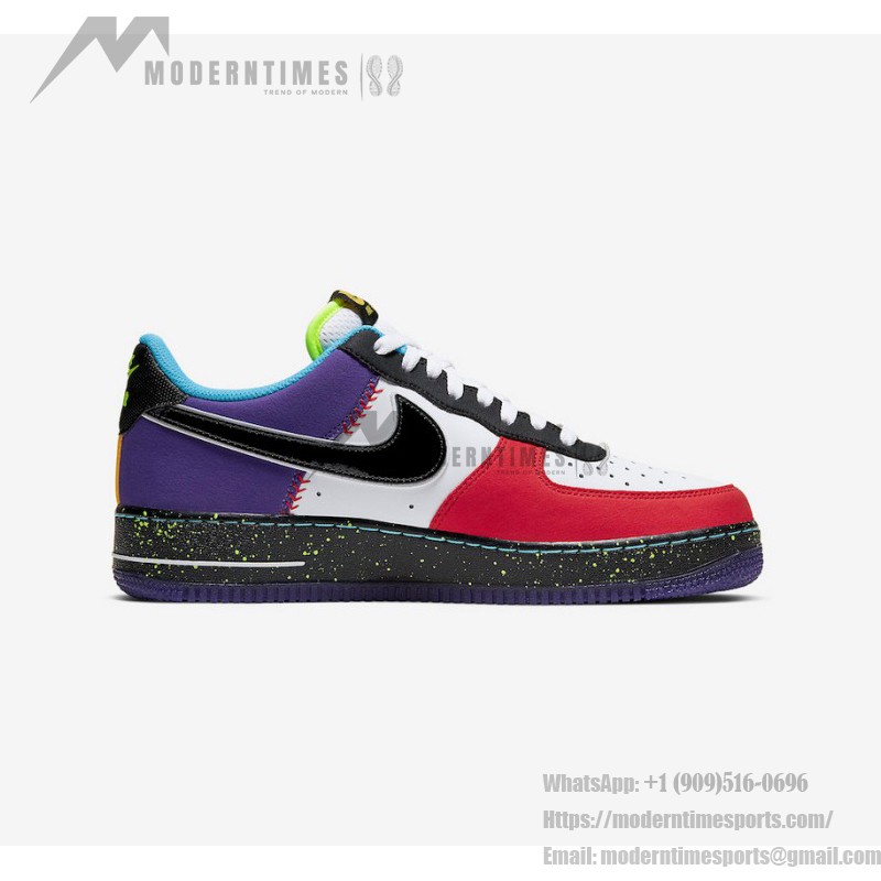 Nike Air Force 1 Low "What The LA" CT1117-100 - Mehrfarbige Sneaker inspiriert von der Kultur von Los Angeles