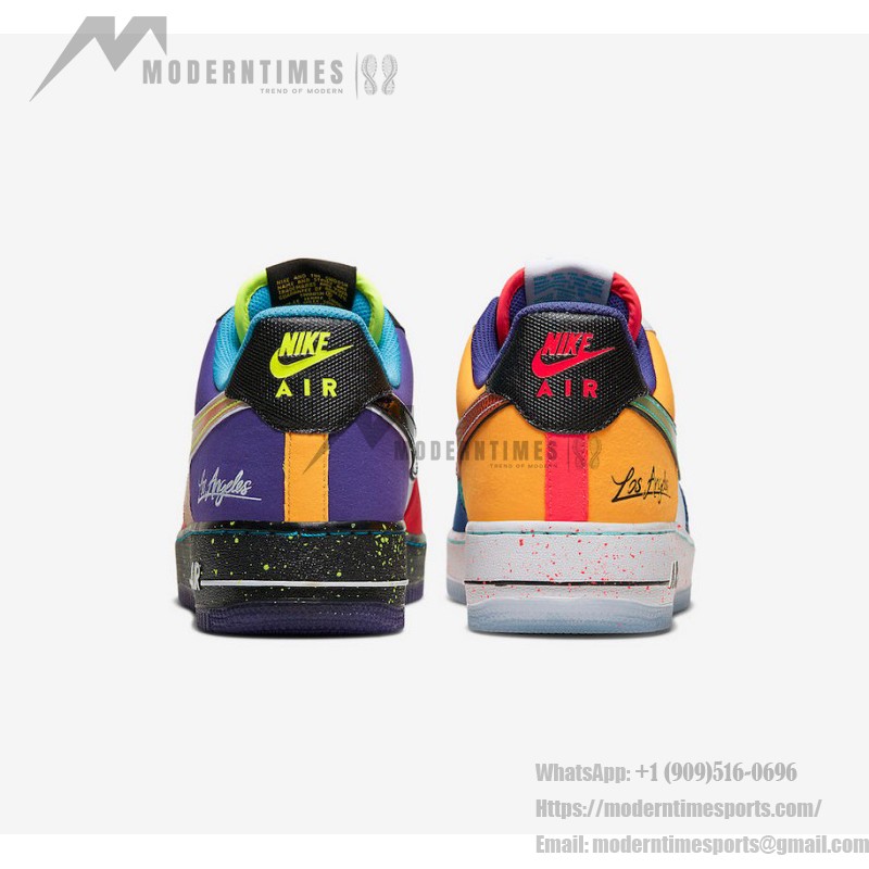 Nike Air Force 1 Low "What The LA" CT1117-100 - Mehrfarbige Sneaker inspiriert von der Kultur von Los Angeles