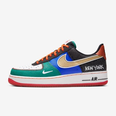 Nike Air Force 1 Low "What The NYC" CT3610-100 - Multicolor Patchwork Sneakers Inspired by New York