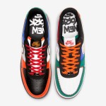 Nike Air Force 1 Low "What The NYC" CT3610-100 - Multicolor Patchwork Sneakers