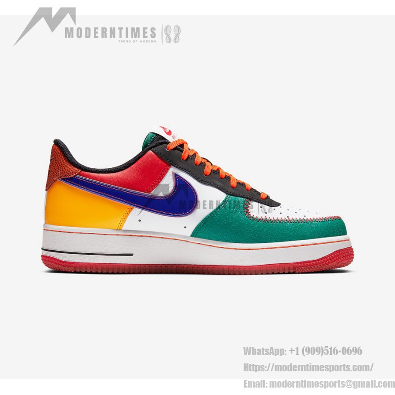 Nike Air Force 1 Low "What The NYC" CT3610-100 - Multicolor Patchwork Sneakers