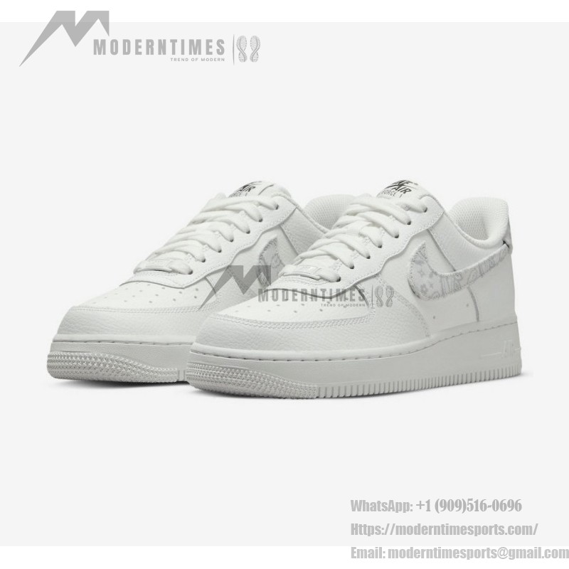 Nike Air Force 1 Low "White Paisley" DJ9942-100 Classic White Sneakers