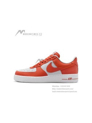 Nike Air Force 1 '07 "Pojangmacha" DX3141-861 - Bold Orange & White Leather Sneakers Inspired by Street Food Culture