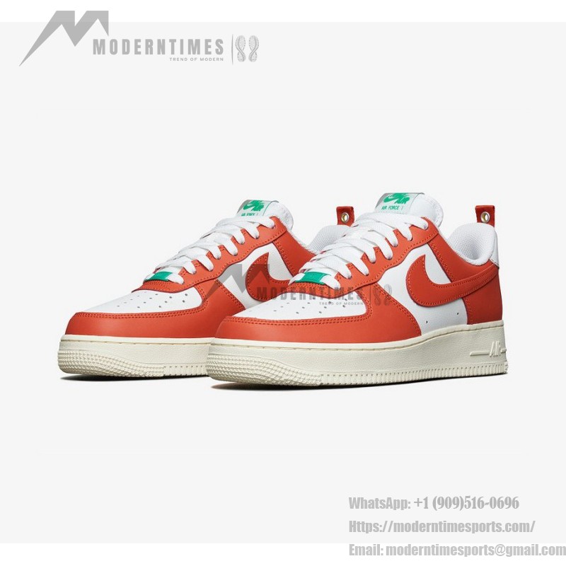 Nike Air Force 1 '07 "Pojangmacha" DX3141-861 - Orange and White Sneakers Inspired by Street Food Culture