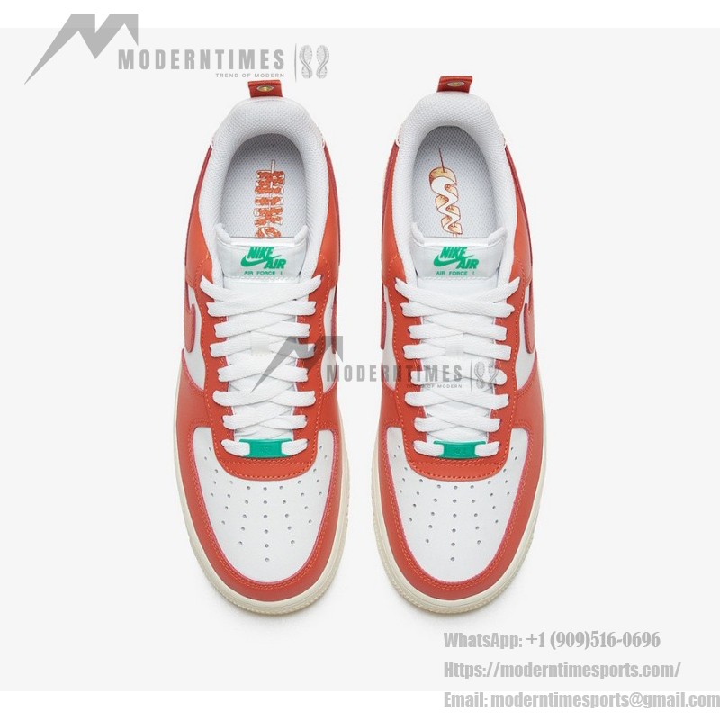 Nike Air Force 1 '07 "Pojangmacha" DX3141-861 - Orange and White Sneakers Inspired by Street Food Culture