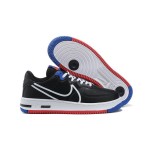 Nike Air Force 1 React "Black Multi" CT1020-001 Black Sneakers with Red and Blue Accents