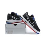 Nike Air Force 1 React "Black Multi" CT1020-001 Black Sneakers with Red and Blue Accents