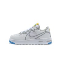 Nike Air Force 1 React "White/Blue/Yellow" CT1020-100 Stylish Sneakers | Fresh Colorway & Comfort