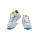 Nike Air Force 1 React "White/Blue/Yellow" CT1020-100 White Sneakers with Blue and Yellow Accents