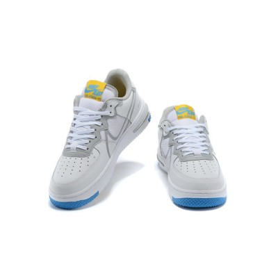 Nike Air Force 1 React "White/Blue/Yellow" CT1020-100 Stylish Sneakers | Fresh Colorway & Comfort