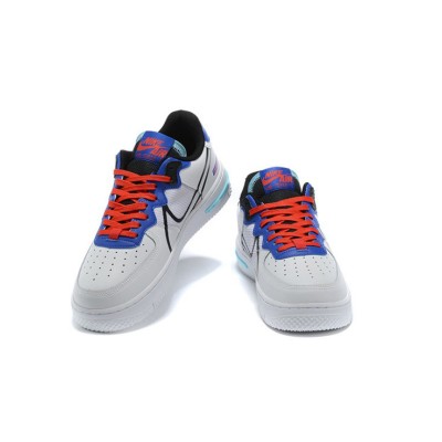 Nike Air Force 1 React "White/Blue/Red" CT1020-102 Stylish Sneakers | Bold Design & Comfort