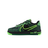 Nike Air Force 1 React "Naija" CW3918-001 Green & Black Sneakers | Bold Cultural Design